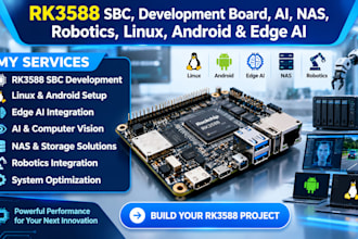 rk3588 sbc, development board, ai, nas, robotics, linux, android and edge ai