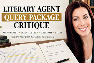 professionally critique your novel and refine your literary agent query package