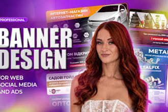 design professional advertising and web banners