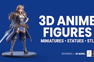 sculpt 3d characters, creatures, toys and miniatures for 3d printing
