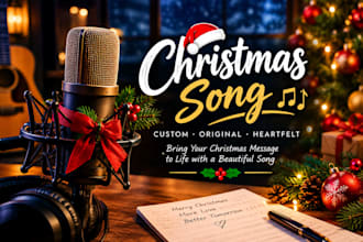 write and compose a custom christmas song for you
