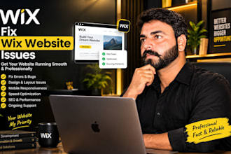 fix wix website, errors, bugs and make wix website professional