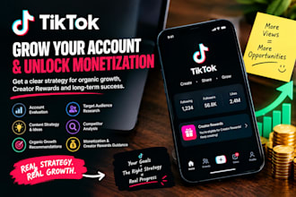 do tiktok monetization, creator rewards with organic follower growth promotion
