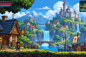 draw pixel game art