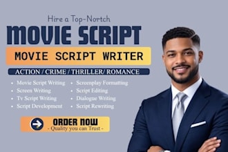 proofread polish and edit your movie script and manuscript