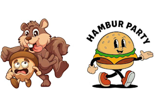 design awesome custom mascot logo character for your brand