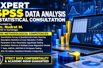 do expert spss data analysis and statistical testing