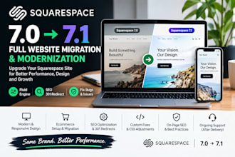 migrate squarespace 7 0 to 7 1 with fluid engine, update and SEO 301 redirect