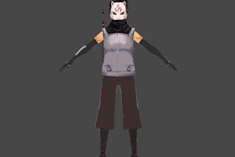 create a custom 3d anime vroid model