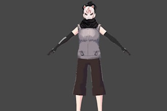 create a custom 3d anime vroid model