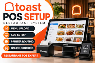 setup toast pos restaurant system, menu, kds and integration