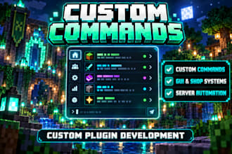 code custom minecraft plugins for spigot, paper or bukkit servers
