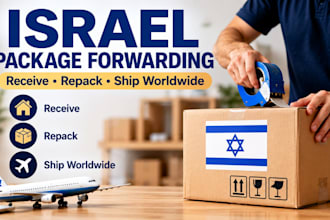 receive and forward your packages from israel worldwide