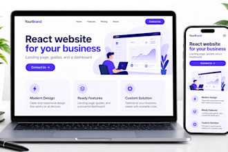 build a precise, low cost react website for your business
