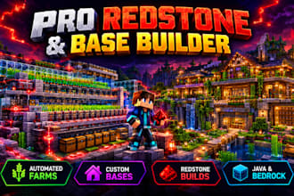 build efficient minecraft redstone farms and custom survival bases