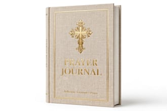 design a premium KDP prayer journal cover and interior