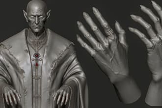 fix your ai file model,edge loop,demon character,3dhumanoid,vfx,daz3d,mixamo rig