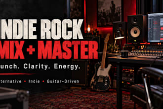 mix and master your indie rock or alternative song