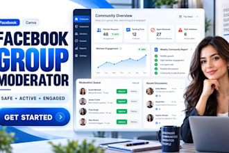 be your facebook group moderator and community manager