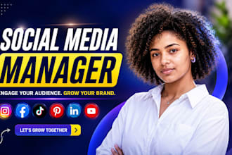 be your social media manager and content creator, instagram marketing manager