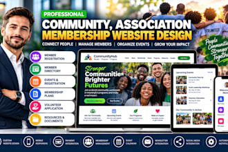 design wordpress foundation website, association community and volunteer website