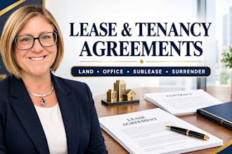 draft land lease, office lease, sublease and tenancy surrender agreements
