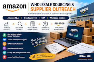 amazon fba wholesale brand approval and product research