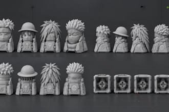 create premium anime artisan keycap and keyboard enlosure for production
