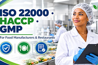 handle iso 22000 haccp gmp for food manufacturers, restaurants and smes
