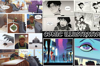 do comic illustration comic book artist graphic novel webtoon comic artist