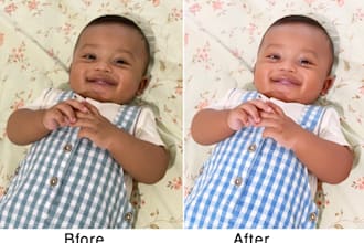do newborn baby, pregnancy photograph retouching  2 in hour