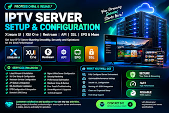 setup latest iptv server xtream ui xui one, restream service, api, ssl, epg con