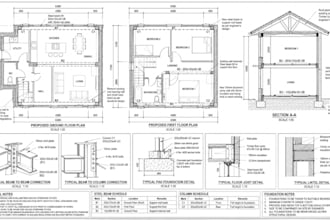 do building regs drawing, UK house extension and loft conversion plan structural