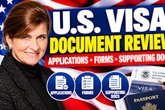 review your US visa application and immigration documents before you submit