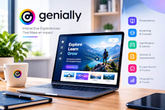 create an interactive genially training, onboarding and elearning module