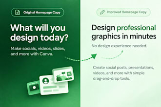 manually rewrite and improve your brand messaging