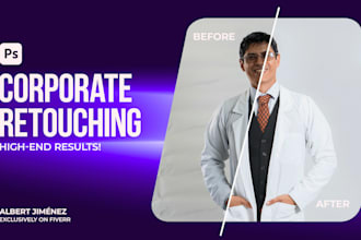 retouch your corporate headshots