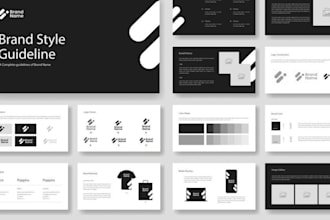 create a brand style guide, brand book and visual identity