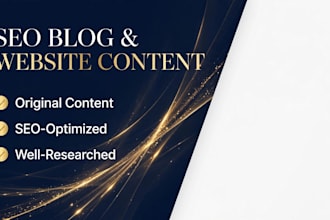 write SEO blog posts and website content