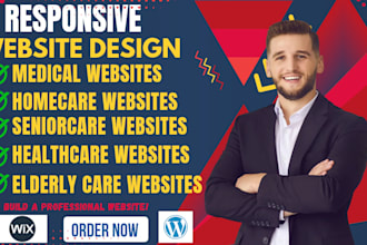 home care website, senior care, healthcare, elderly care, medical website