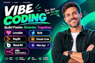 vibe coding, lovable, bolt, replit, claude code, base44, n8n automation, web app