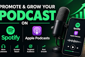 promote and grow your podcast on spotify and apple podcast