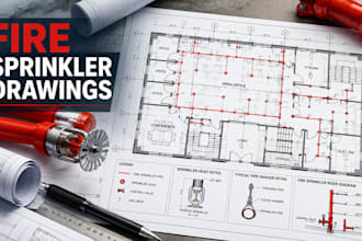create fire sprinkler plans, nfpa 13 shop drawings and fire protection plans