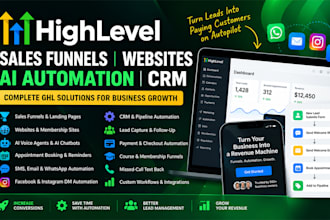 gohighlevel, ghl sales funnels, ghl ai automation, gohighlevel website
