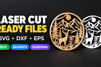 create laser cutting vector files for cricut glowforge cnc and more