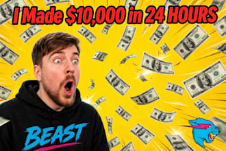 design eye catching clickbait youtube thumbnail in 2 hours