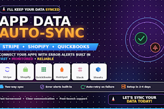 connect stripe, shopify, or CRM data automatically with error alerts included