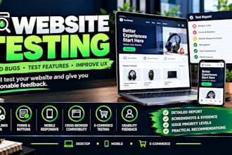 professionally test your website and find bugs and issues