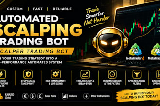 build and develop automated scalping trading bot, scalper trading bot