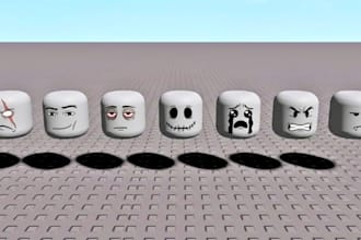 create custom roblox ugc faces anime dynamic heads and aesthetic expressions